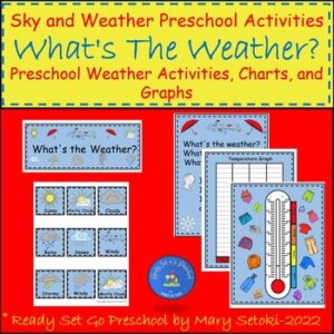 Sky and Weather Preschool Activities are one of many Fun circle time ideas