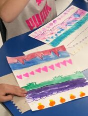 5 Preschool Art Lessons about lines