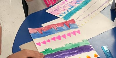 5 Preschool Art Lessons about lines