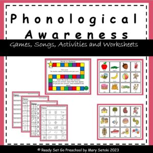 Phonological Awareness Games, Songs, Activities and Worksheets