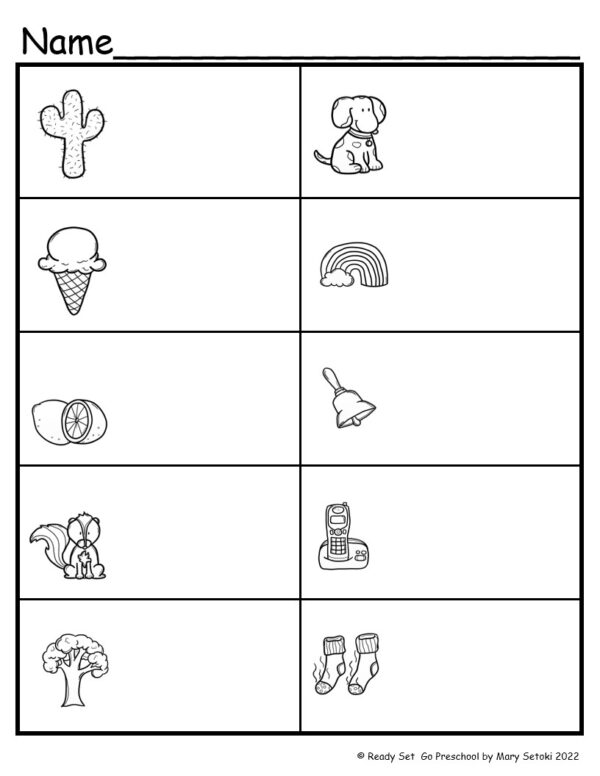 My-Senses worksheet. Children tell which sense we use for each picture