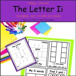 The Letter Ii Foldable Book Plus 10 Activity Pages