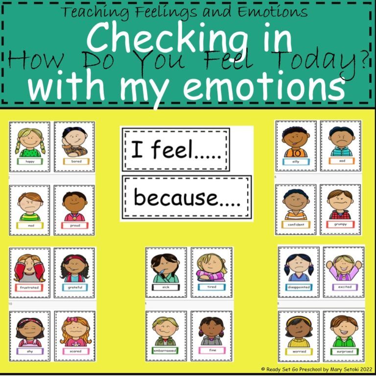 Teaching Feelings and Emotions - Checking in with my emotions - Ready ...