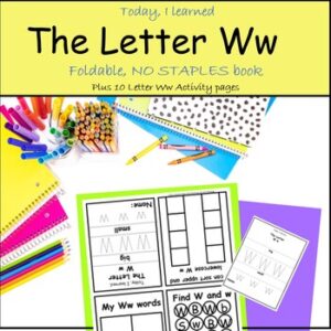 The Letter W Foldable Book