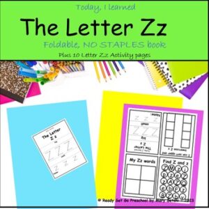 The Letter Z Foldable Book