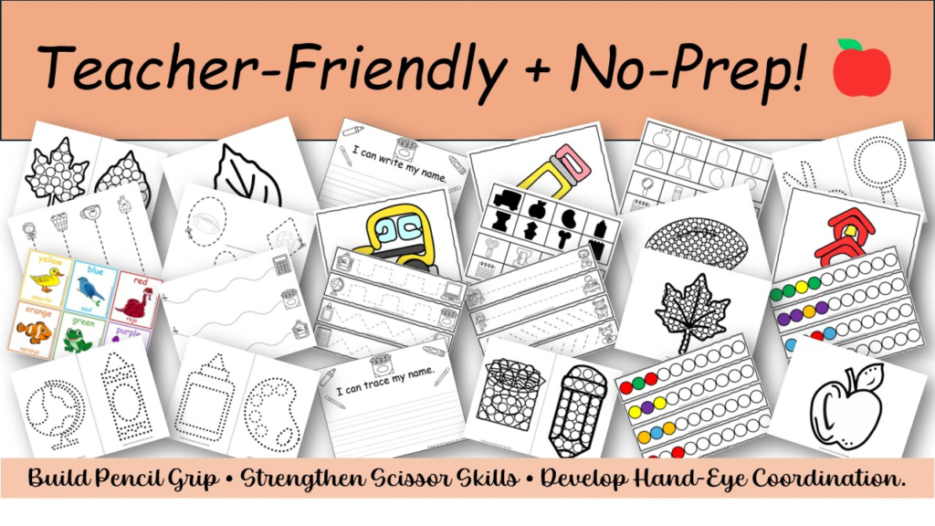 Picture of fine motor activity pages